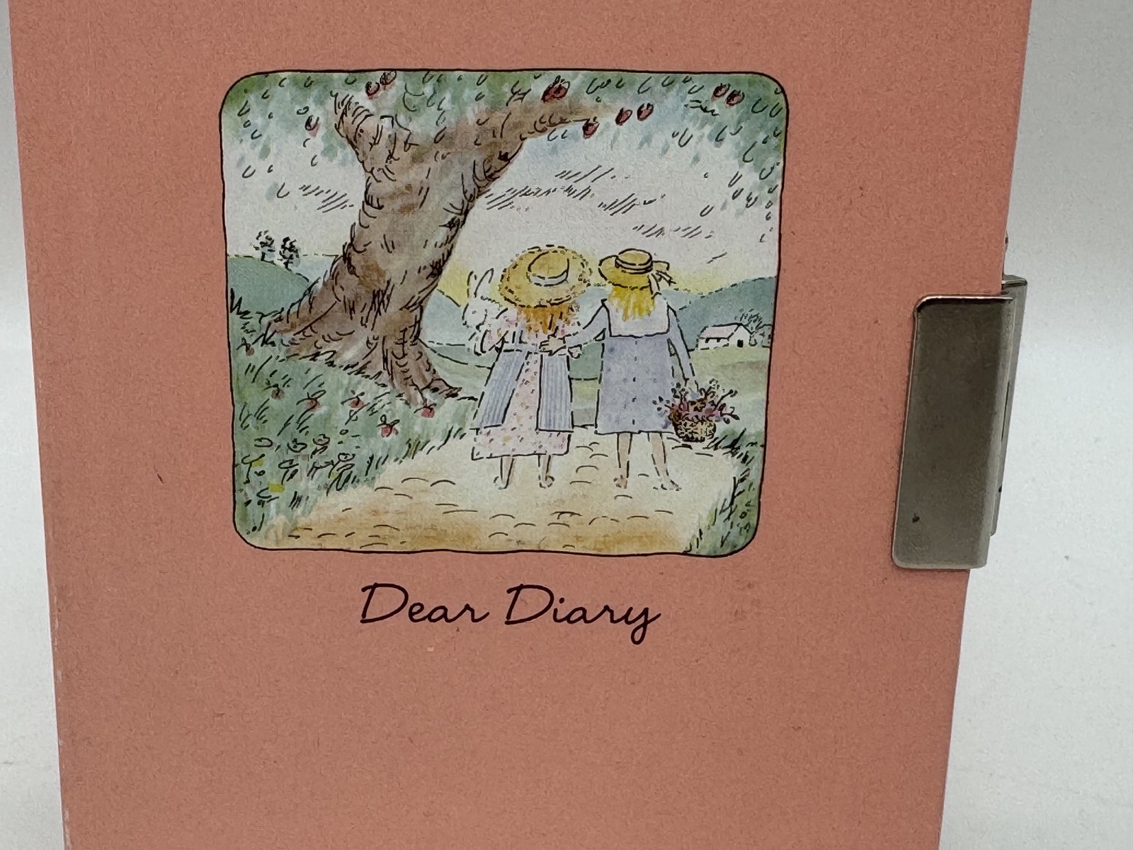 VTG Hallmark Dear Diary Journal with Combination Lock Girls Illustration NEW