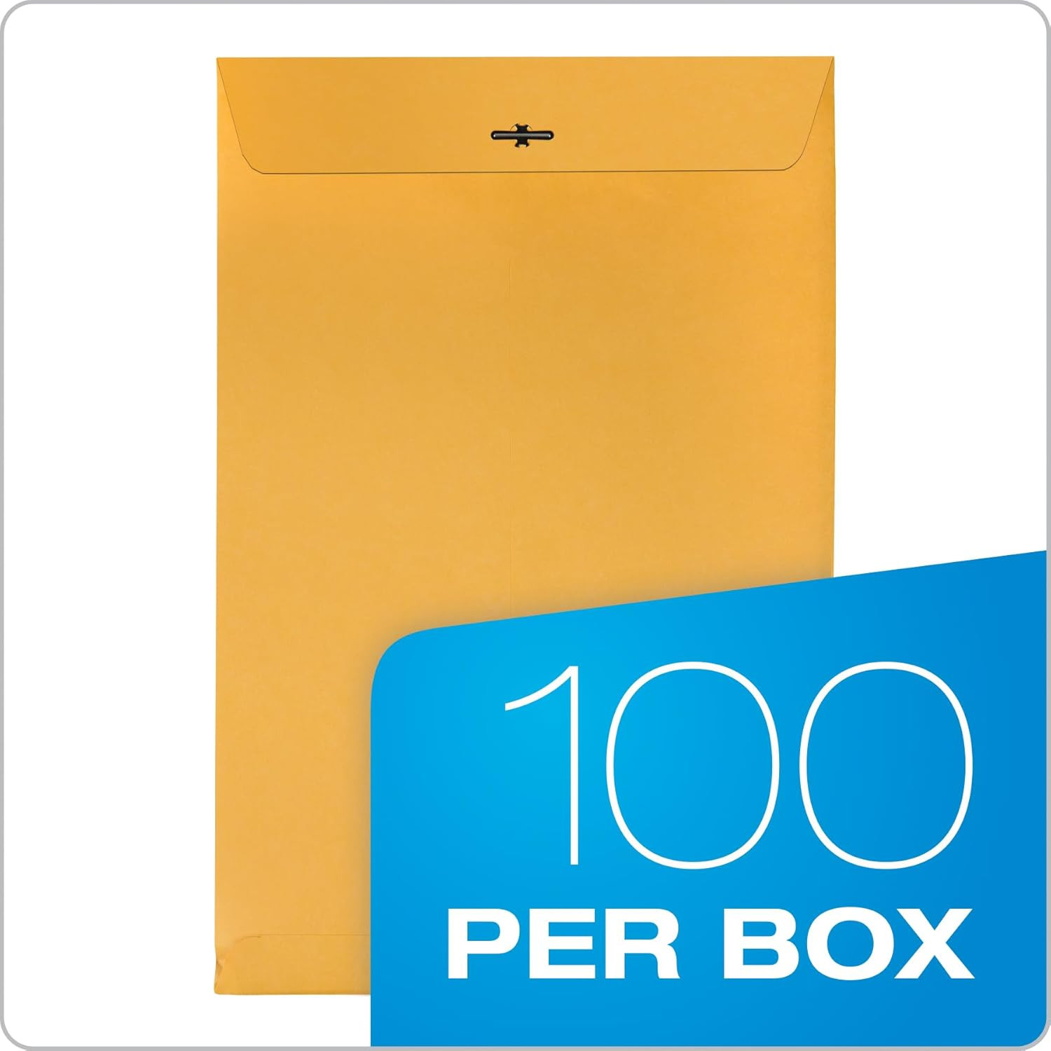 Clasp Envelopes, Brown Kraft, 10 X 15 Inches, Box of 100 (37898)