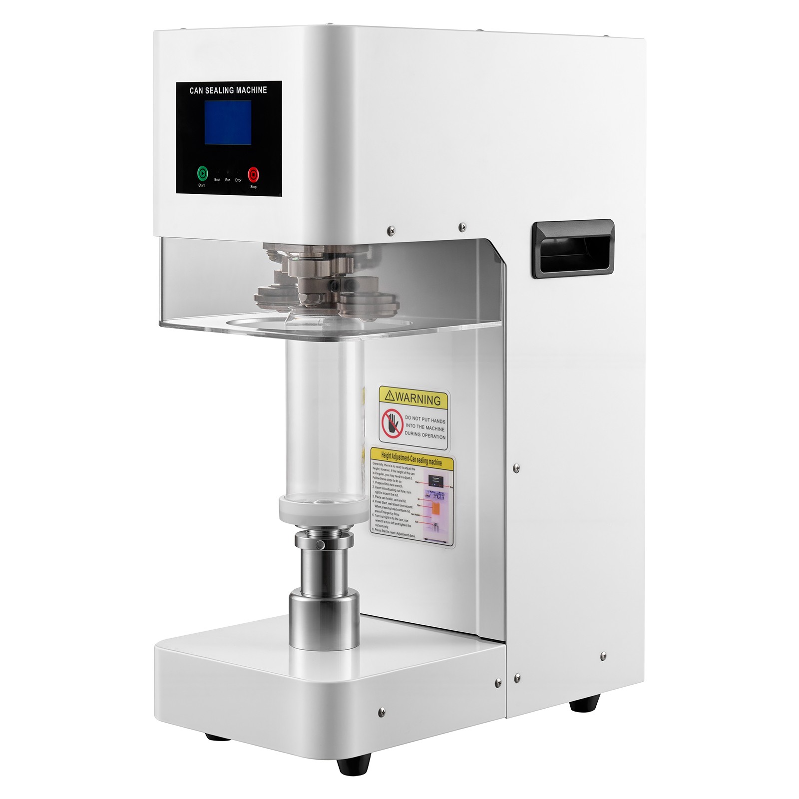 Uimoso Automatic Can Sealing Machine for Soda and Coffee Shops – White