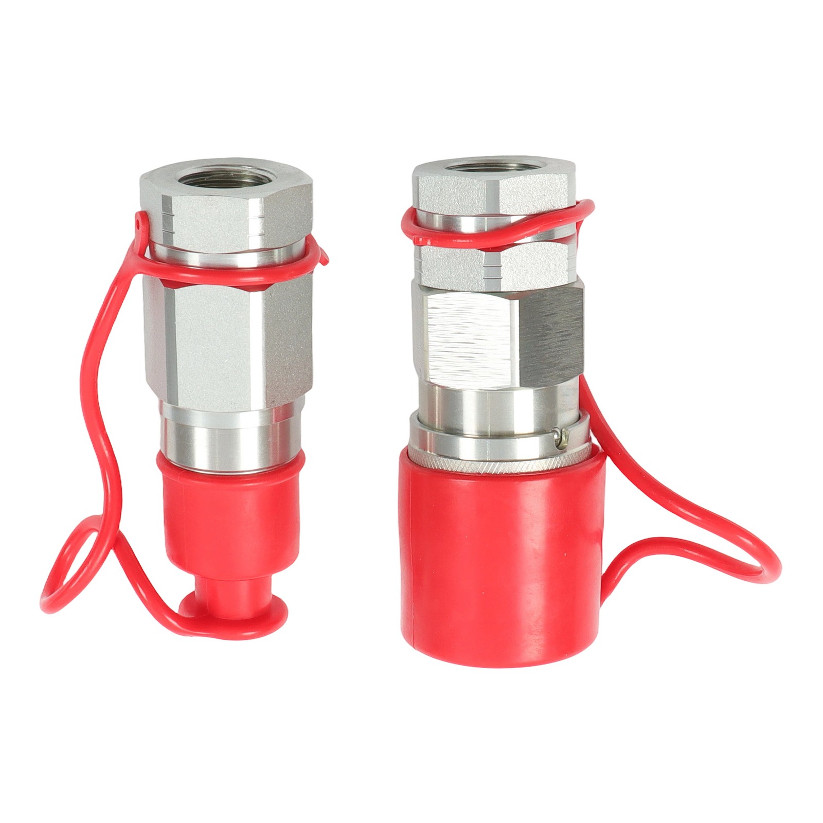 3/4″ NPT Flat Face Hydraulic Quick Connect Couplers Skid Steer Set