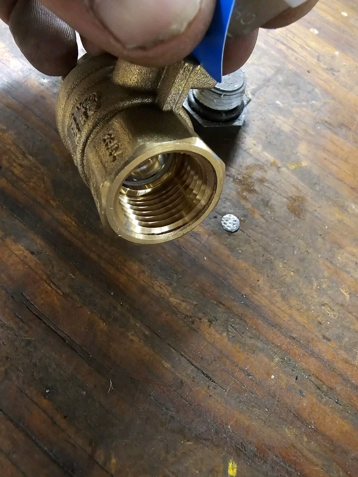 NIBCO 1/2″ THREADED BRASS BALL VALVE LEAD FREE TFP600A-LF
