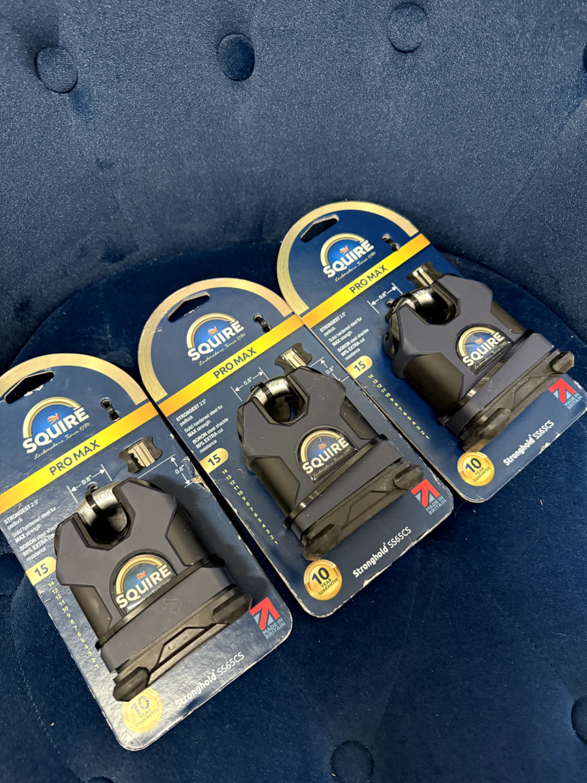 Squire Pro Max Stronghold SS65CS Strongest 2.5″ Padlock Shed Storage Lock