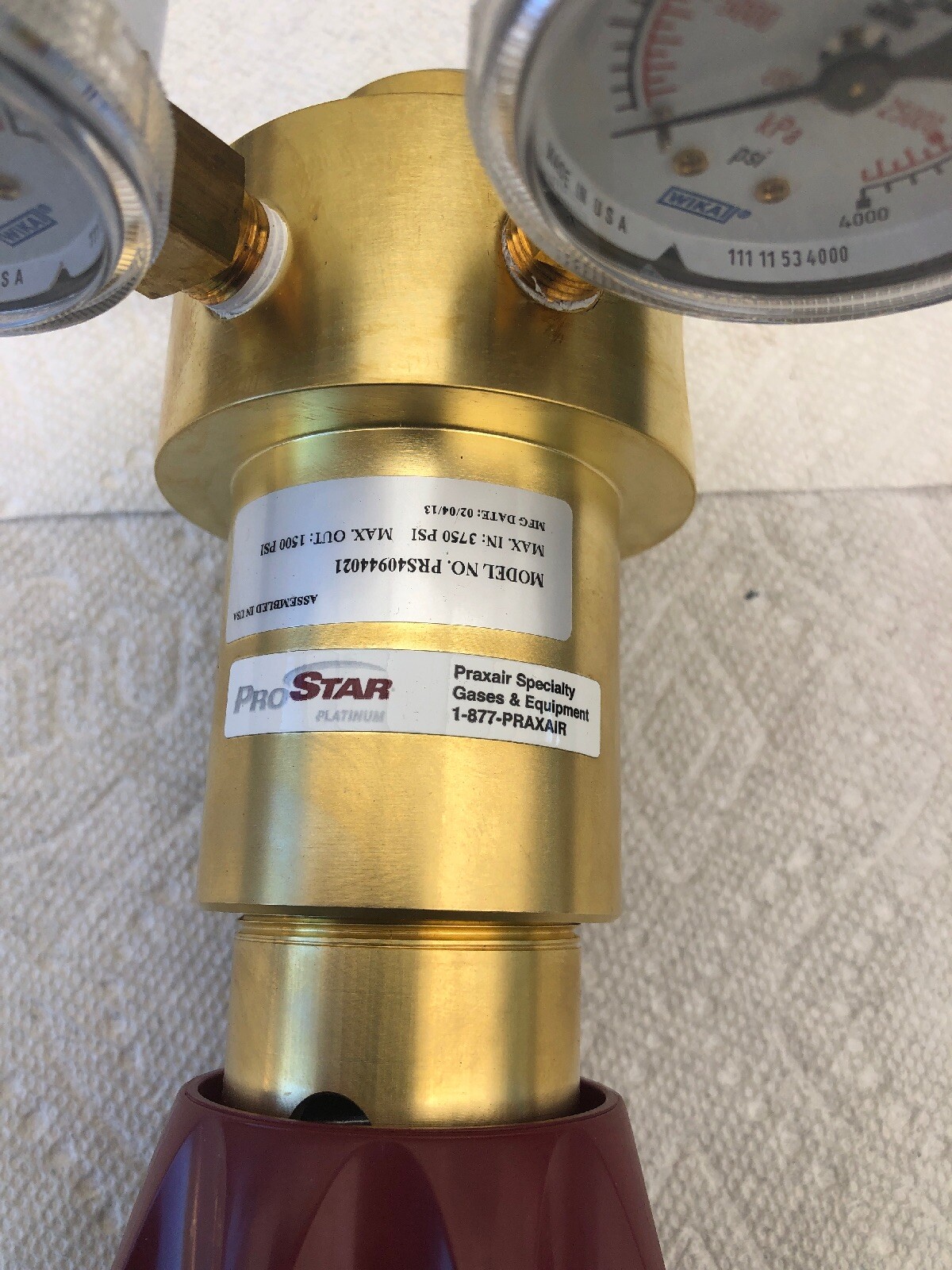 Pro Star Platinum Pressure Regulator. PRS40944021 0-1500PSI