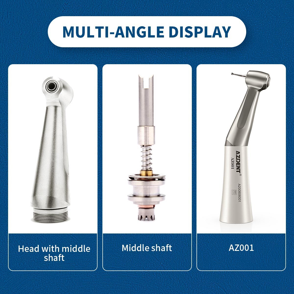 Dental Slow Low Speed Handpiece Contra Angle Push Button E-type