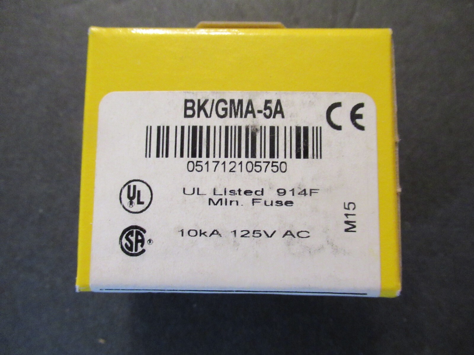Five (5) Buss GMA-5A GMA 5A BUSSMANN FUSES 5A 125V 5 x 20mm FAST BLOW NEW NOS