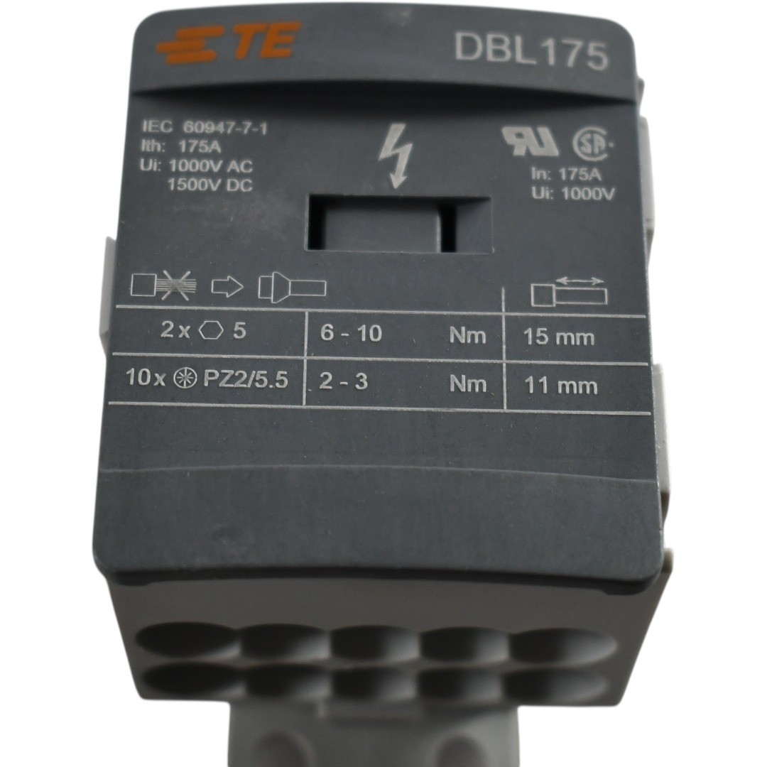 NEW TE Connectivity DBL175 1SNL317510R0000 Power Distribution Block 175A 1000V
