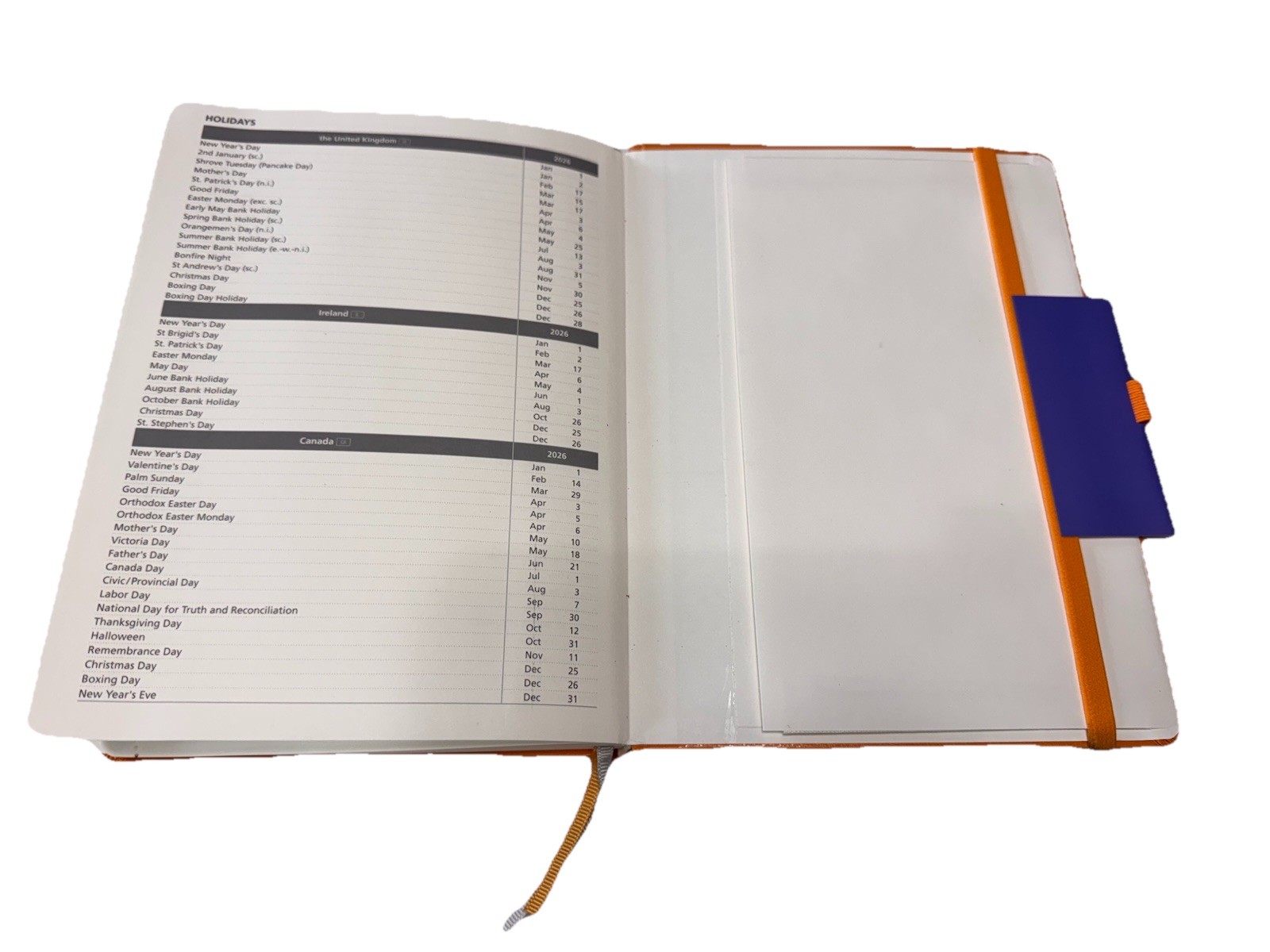 Poprun Vertical Weekly Planner Agenda 6.5×8.75 Orange Organizer