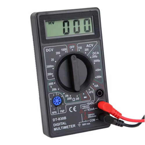 DT-830 B Digital Multimeter Voltage Current Ohm Tester with LCD Display