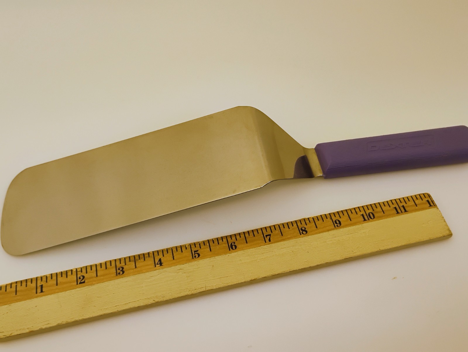 Dexter USA 8X3 Offset Spatula Turner Stainless Semi Flex Purple Handle S286-8