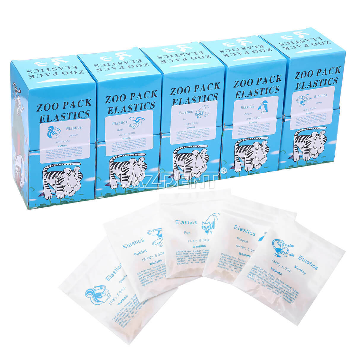 5000Pcs AZDENT Dental Orthodontic Elastic Braces Rubber Bands For Bracket Braces