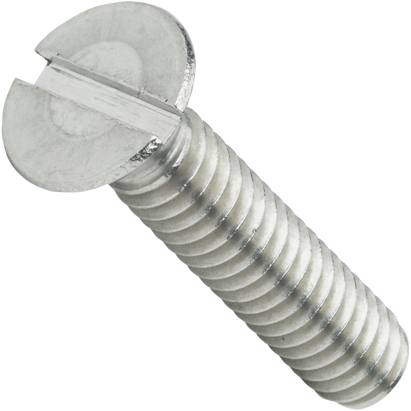 3/8-16 Flat Head Countersink Machine Screws Slotted Drive Stainless All Sizes