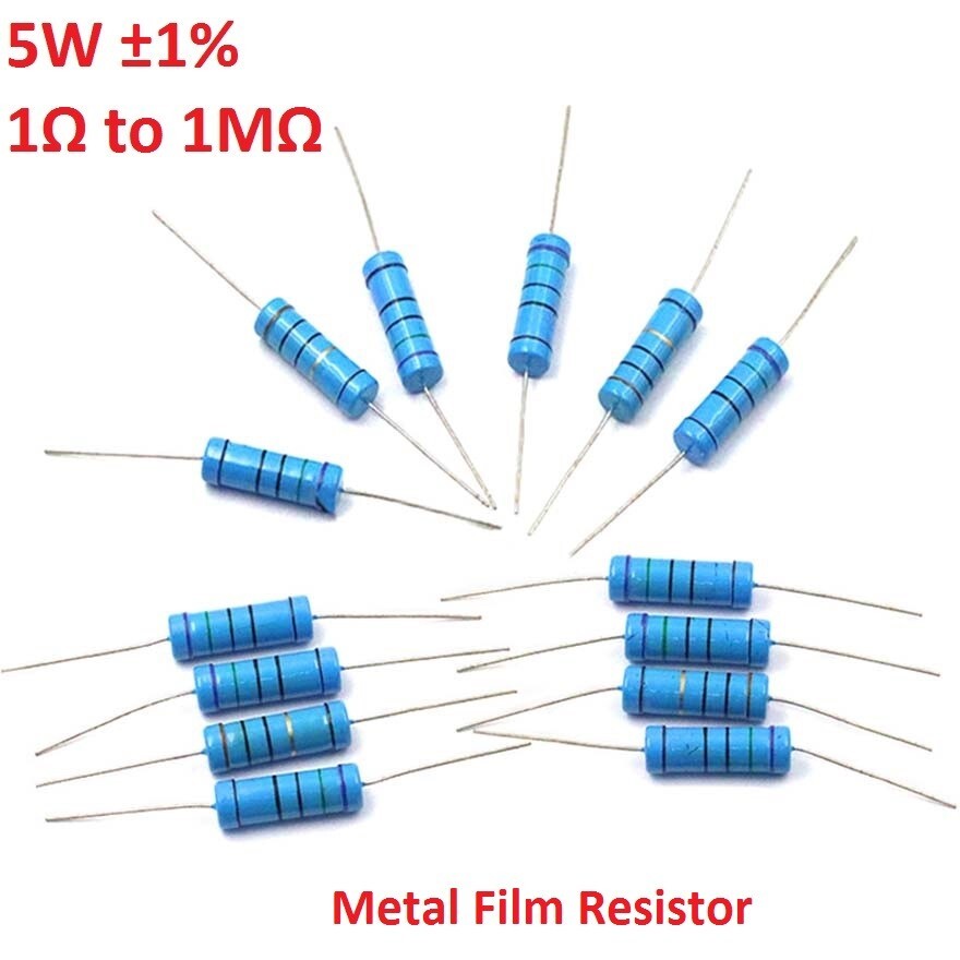 5W Big Power Metal Film Resistor ±1% – Full Range of Values ( 1Ω to 1MΩ )