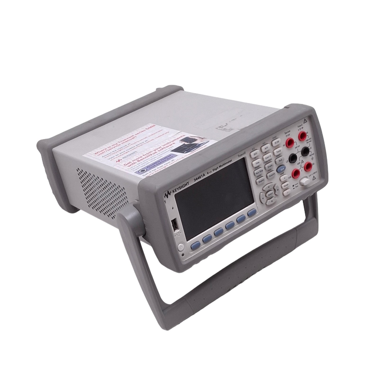 Keysight 34461A Multimeter, 6-1/2 Digit, 100mV-1000V, 100µA-10A, USB/LAN