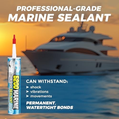 5200 Marine Sealant for Boats & RVs-Fast-Cure (30 Mins), Waterproof, UV-Resistan
