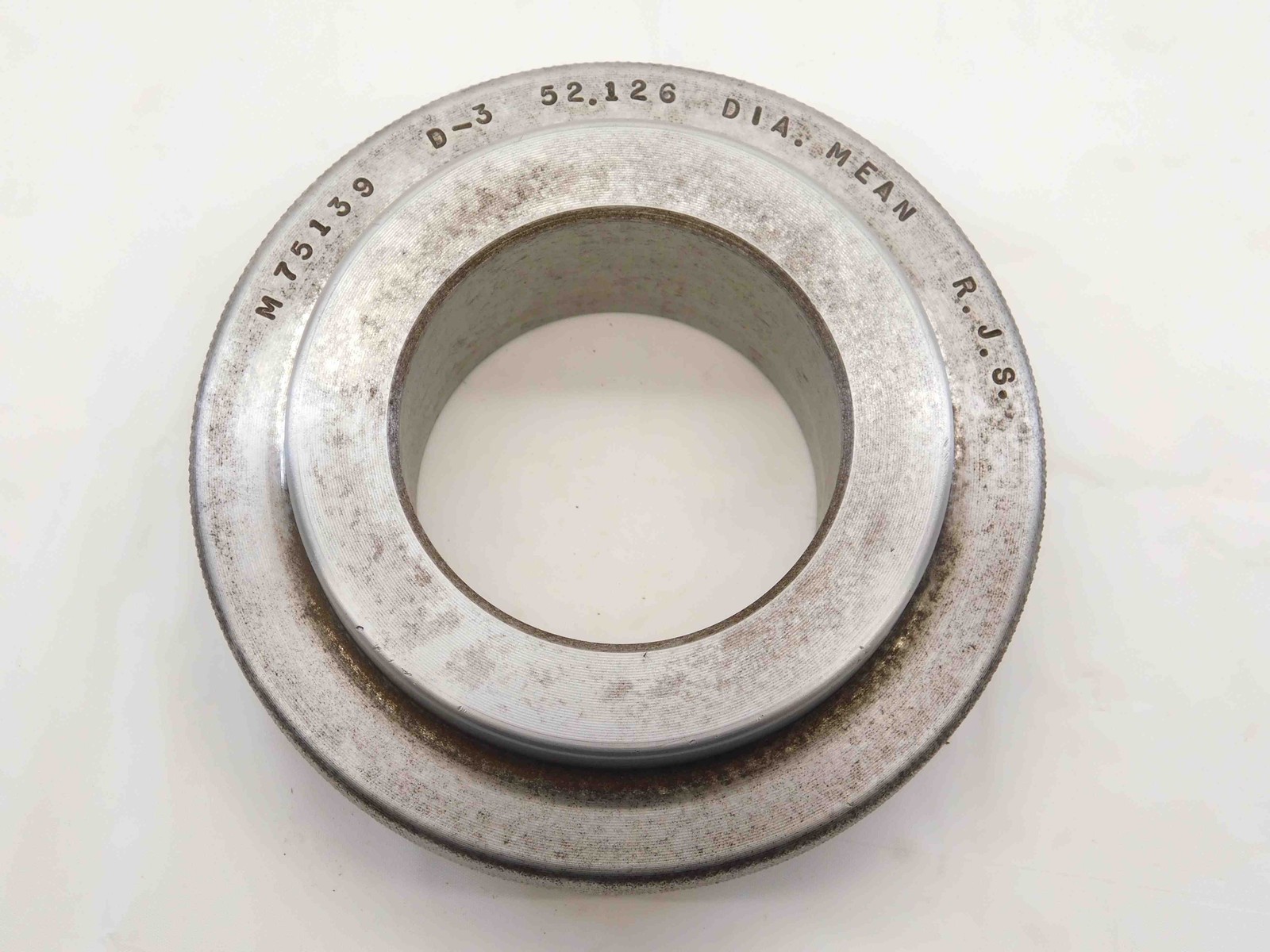 52.126 MASTER PLAIN BORE RING GAGE 52.000 +.126 OVERSIZE 52 mm 2.0522 SETTING
