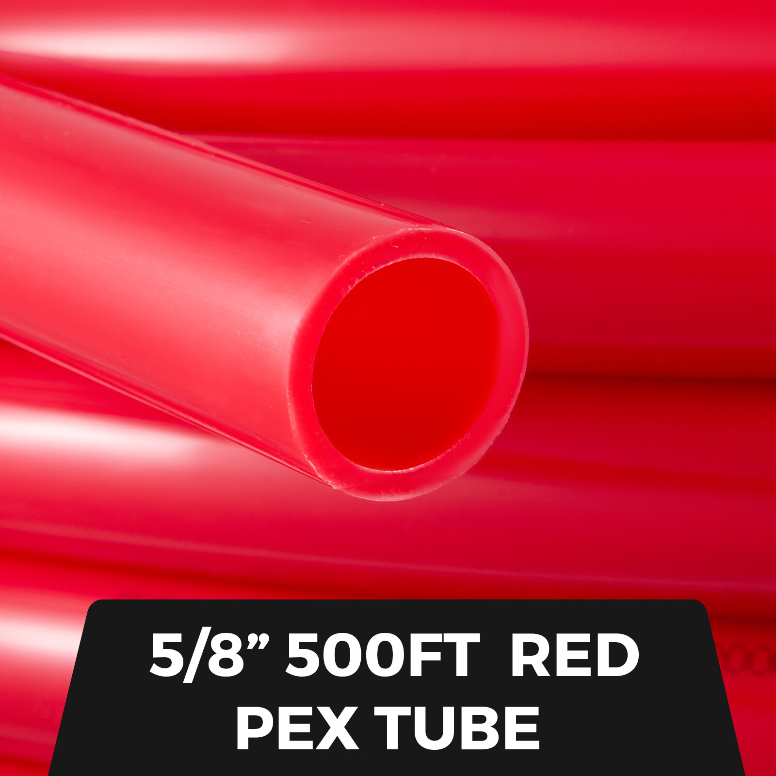 5/8 x 500ft Pex Tubing Oxygen Barrier O2 EVOH Red Radiant for in Floor Heat