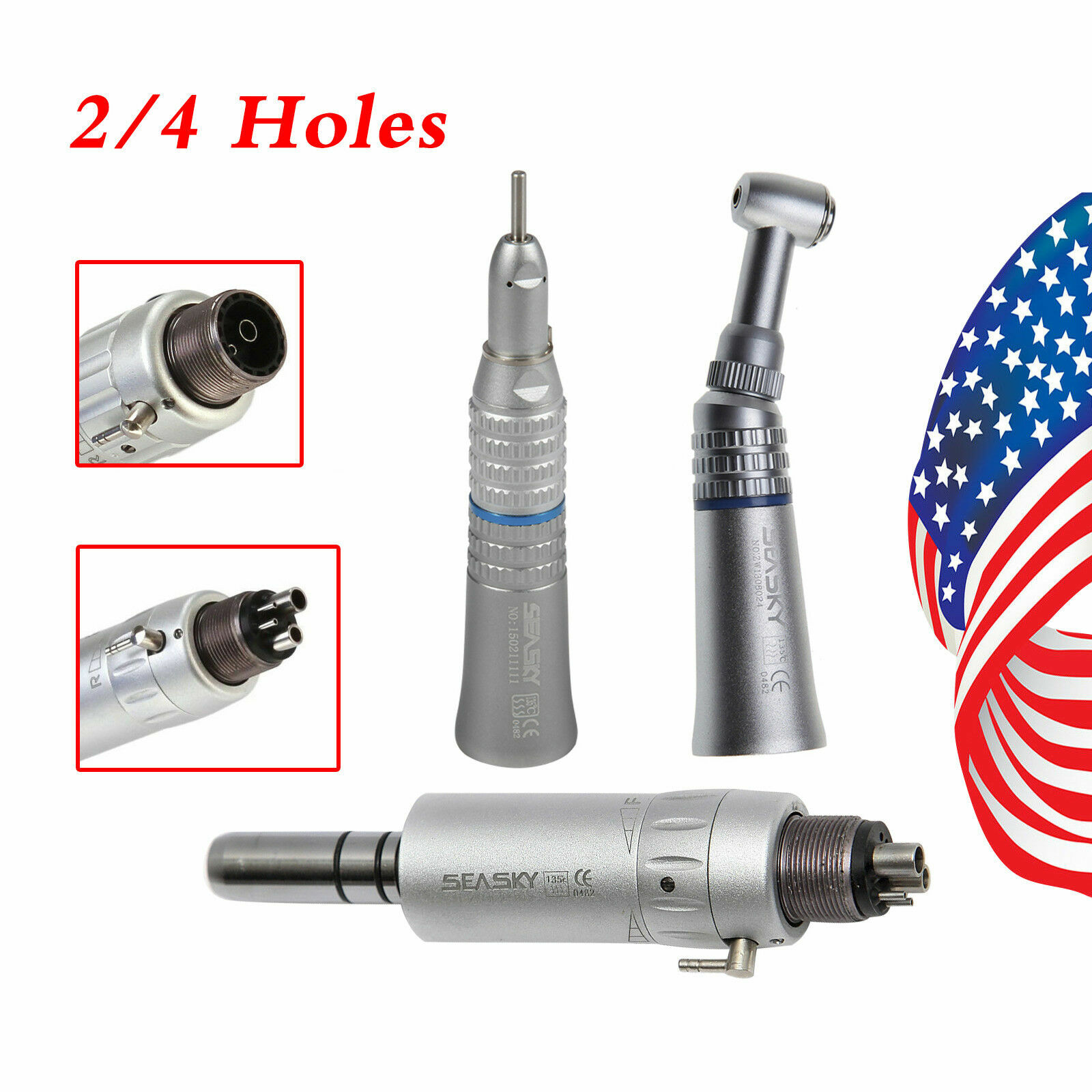 NSK Type Dental Slow Low Speed Contra Angle/ Straight/ Air Motor 2H/4H D’o