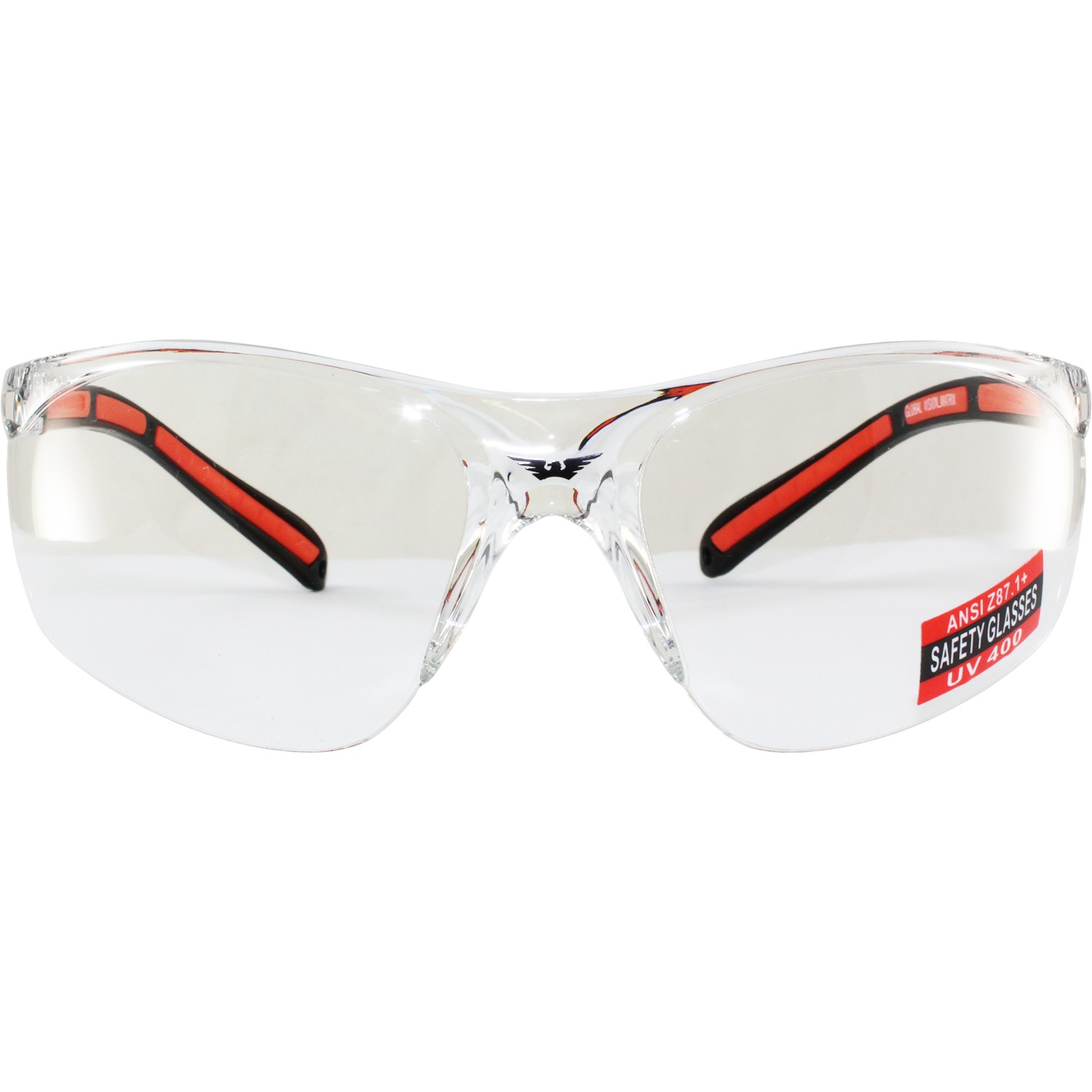 Global Vision Matrix Motorcycle Riding Safety Glasses 2 Pair w/ Clear/Smoke Lens