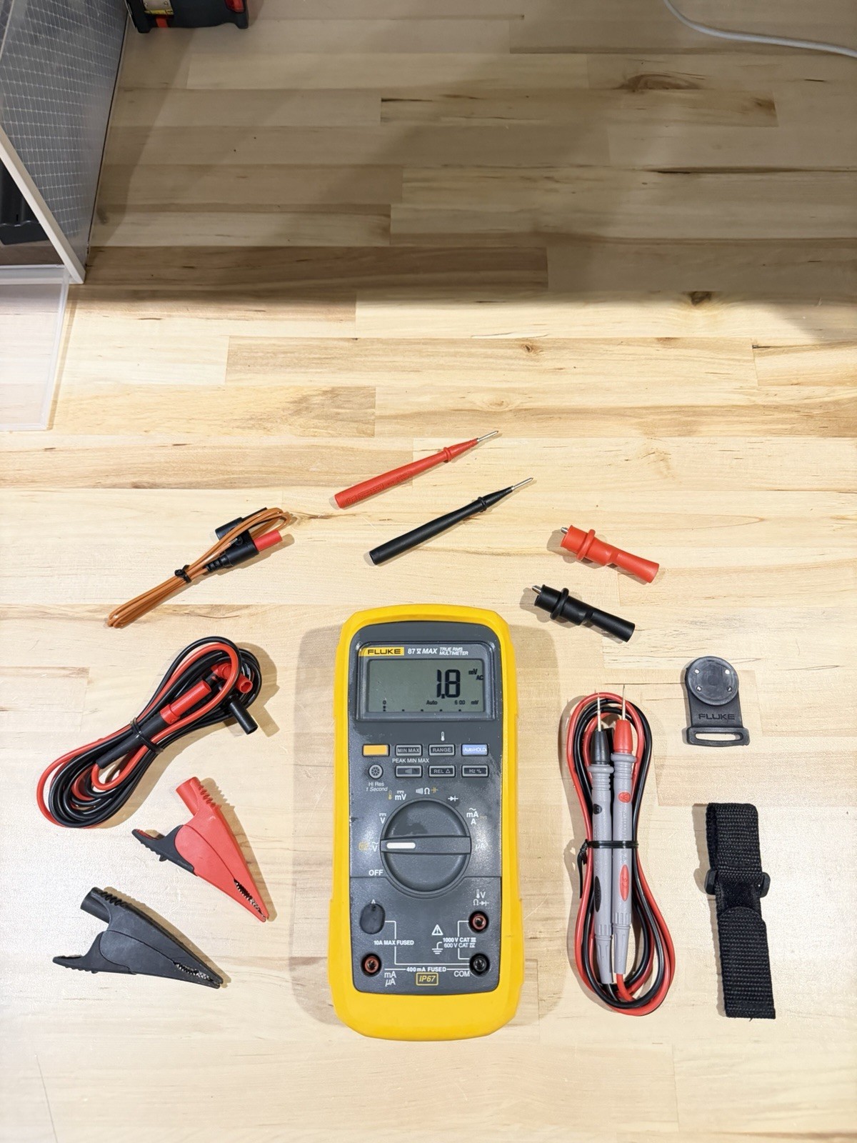 FLUKE 87V-MAX/E2 INDUSTRIAL COMBO KIT (TESTED) SHIPS FAST