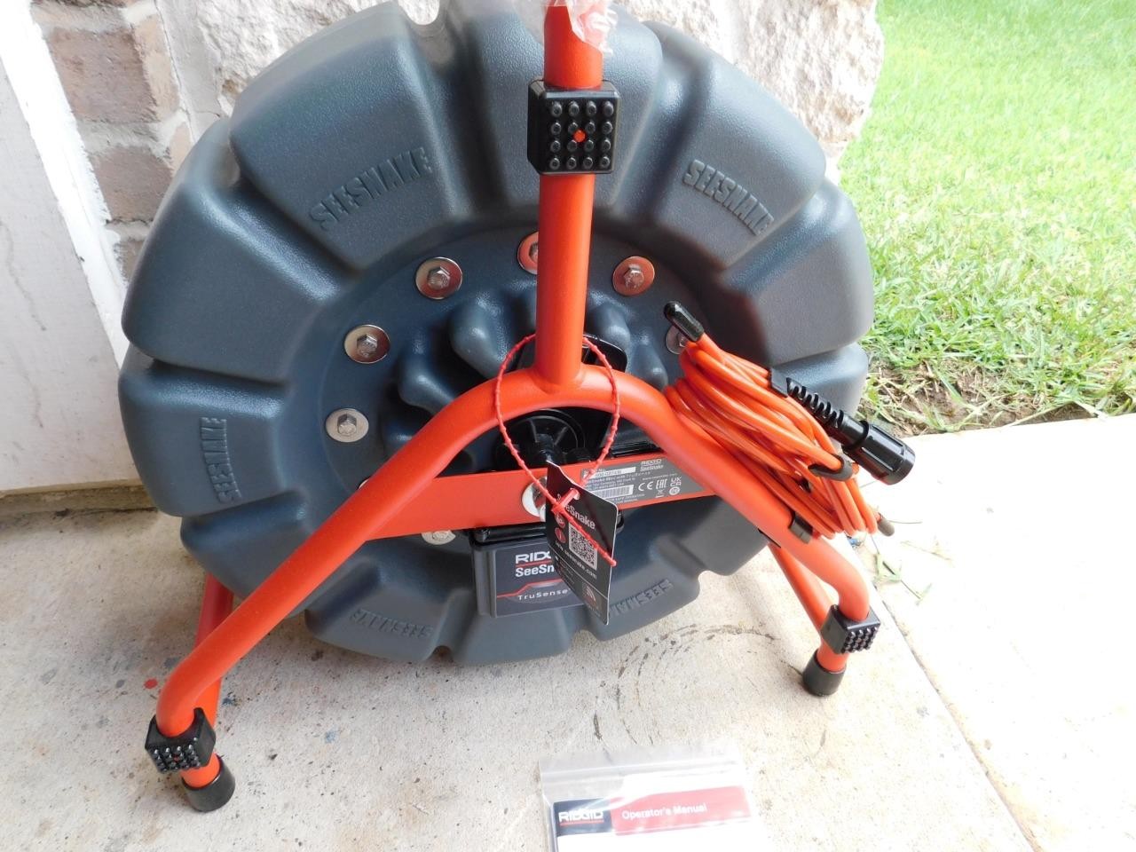 RIDGID 63628 MINI SEESNAKE SEWER CAMERA REEL SELF LEVELING WITH TRUSENSE 200′