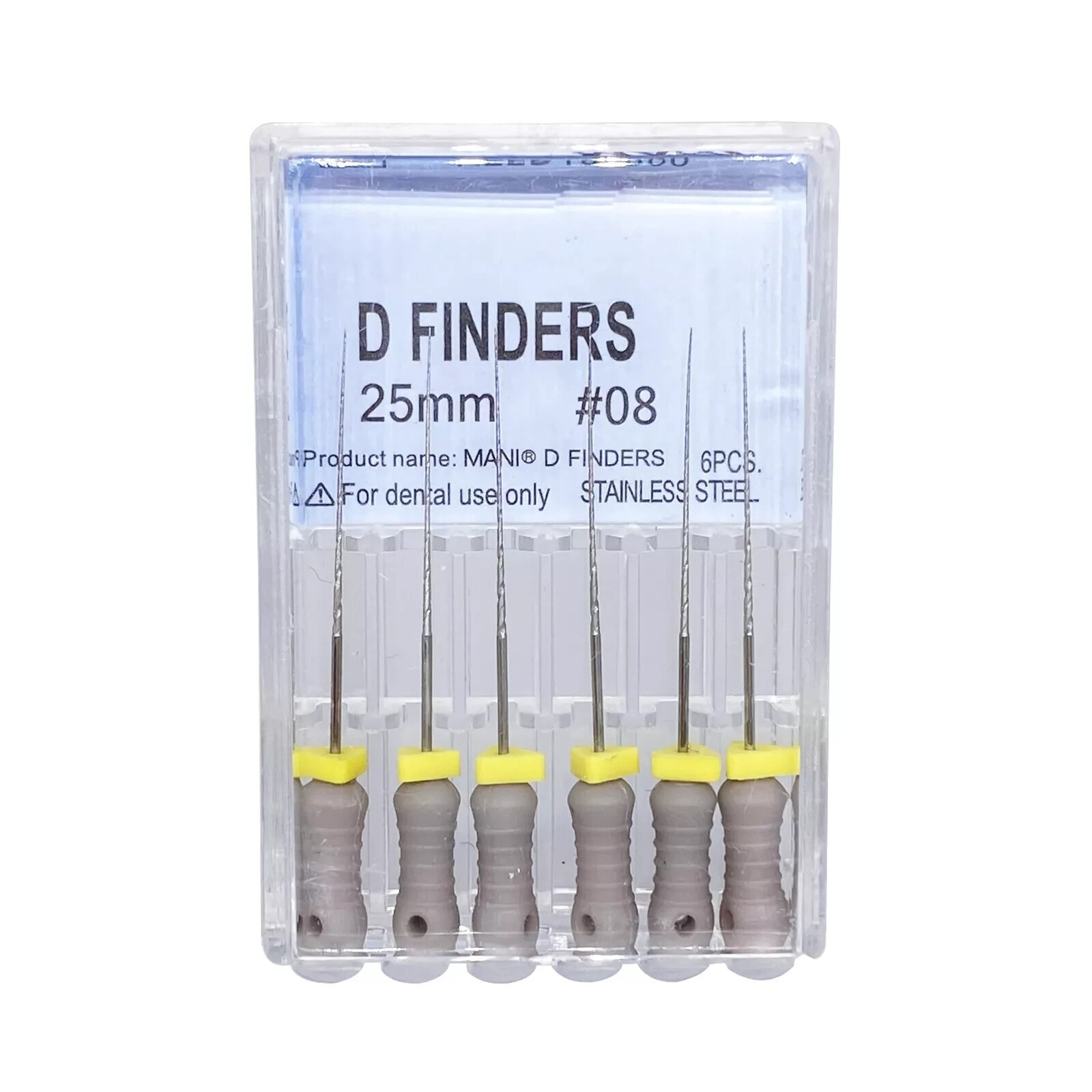 6pcs/pack Dental D Finders Endodontic Files for Calcified/Curved Canals