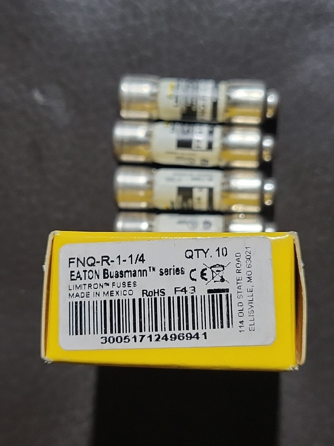 Eaton Bussmann FNQ-R-1-1/4 Time Delay Fuses CC 600 VAC 1.25