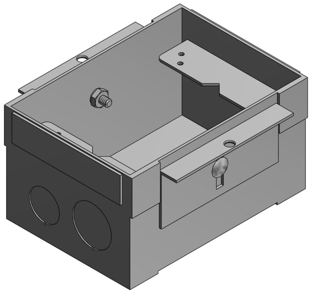 Steel City 61W, 5-5/16″ x 3-11/16″ x 2-15/16″, 1-Gang, Floor Box, 1 pc