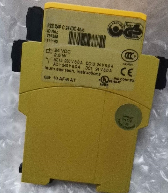 For Pilz PZE X4P C 24VDC 4n/o 787585 Safety Relay