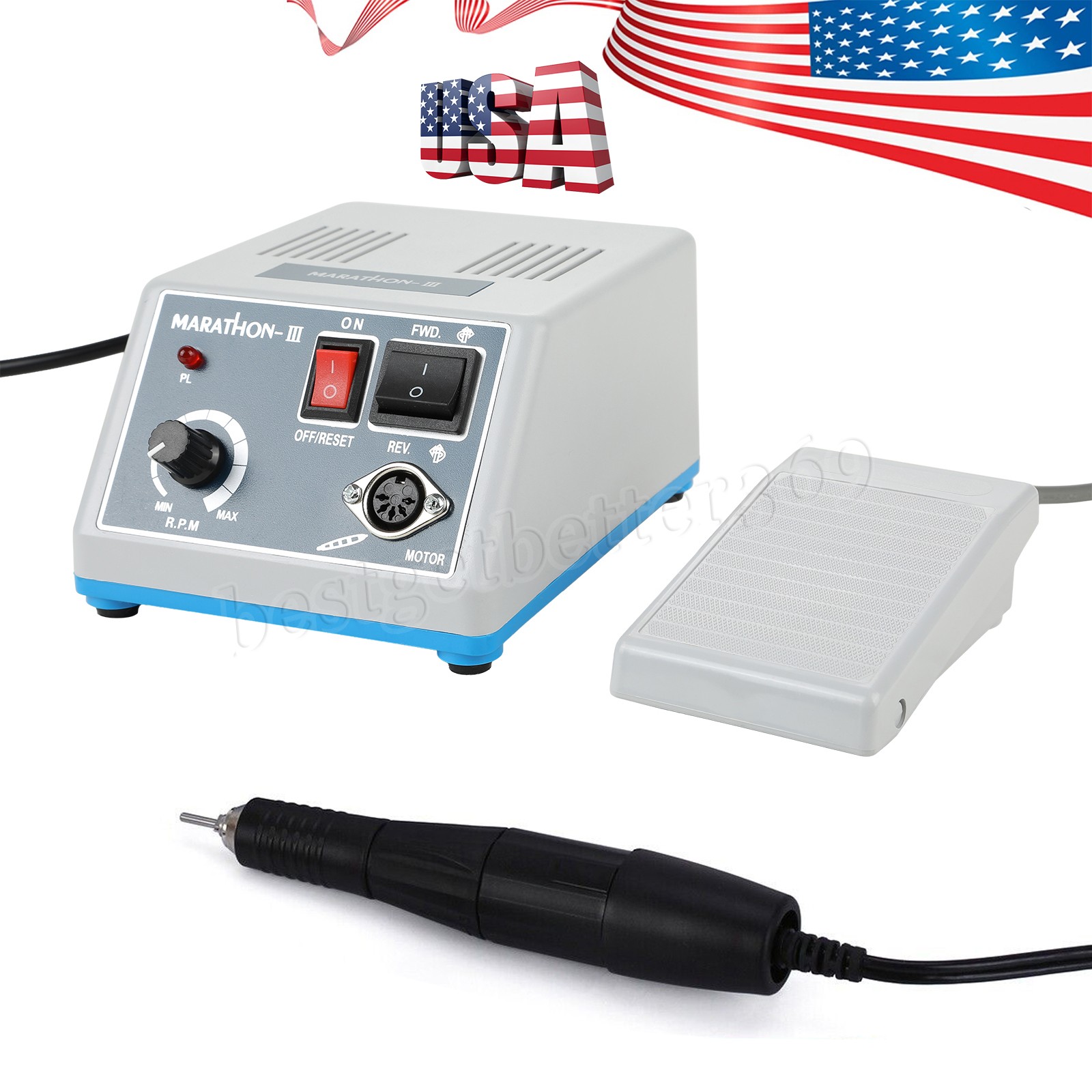 Dental Lab Marathon Electric Micromotor Polishing Unit + 35K rpm Motor Handpiece