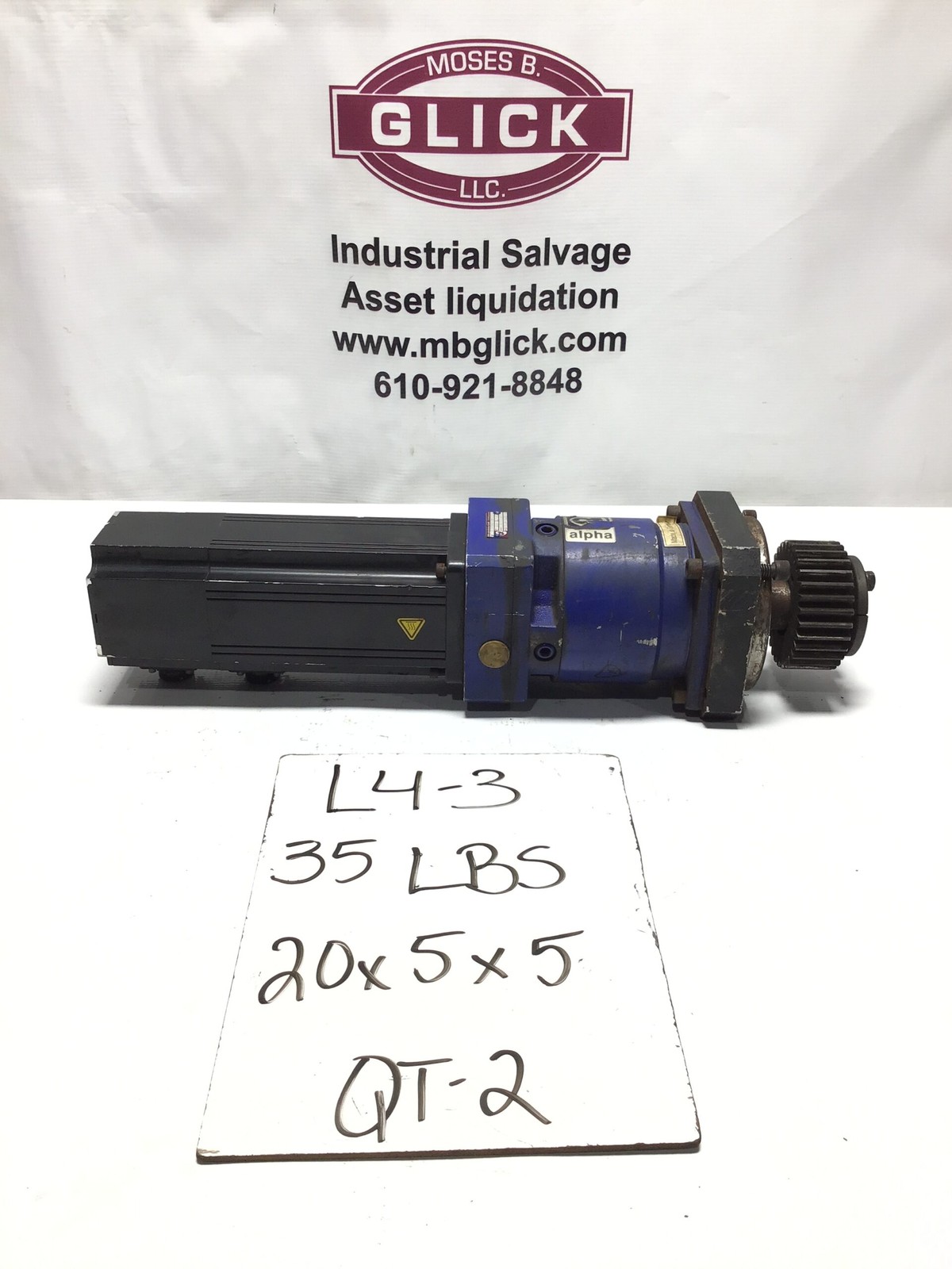 MTS Automation MPM892ATG6G1N Servo Motor 1.62HP 7.3A 1.20kW 3PH