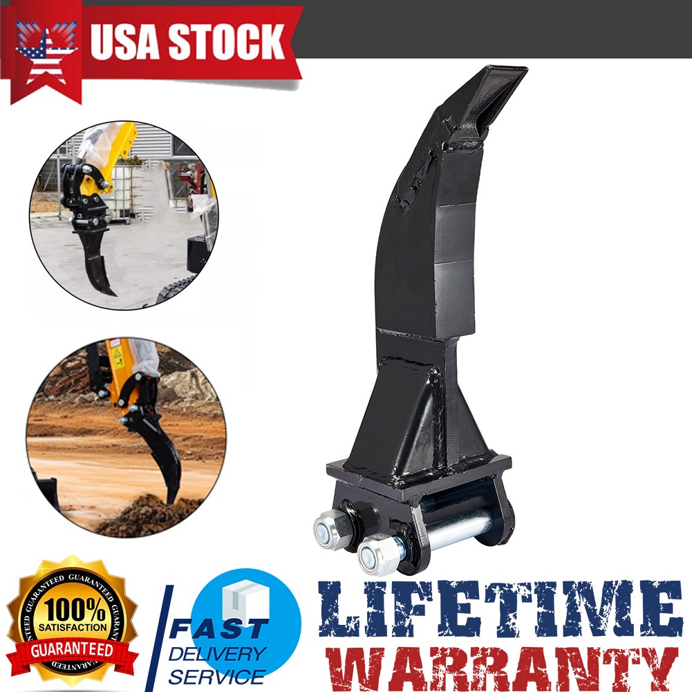 Replace Mini Excavator Attachment Ripper Single Hook Backhoe 90mm/3.54in Span
