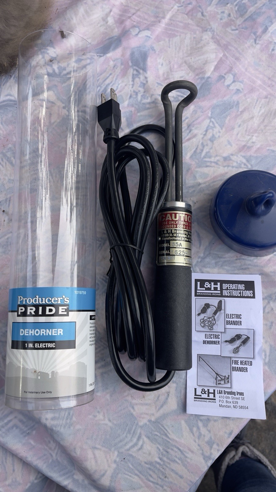 Producer’s Pride 1″ Electric DEHORNER 200 Watts L&H Mfg. Co. USA Brand New