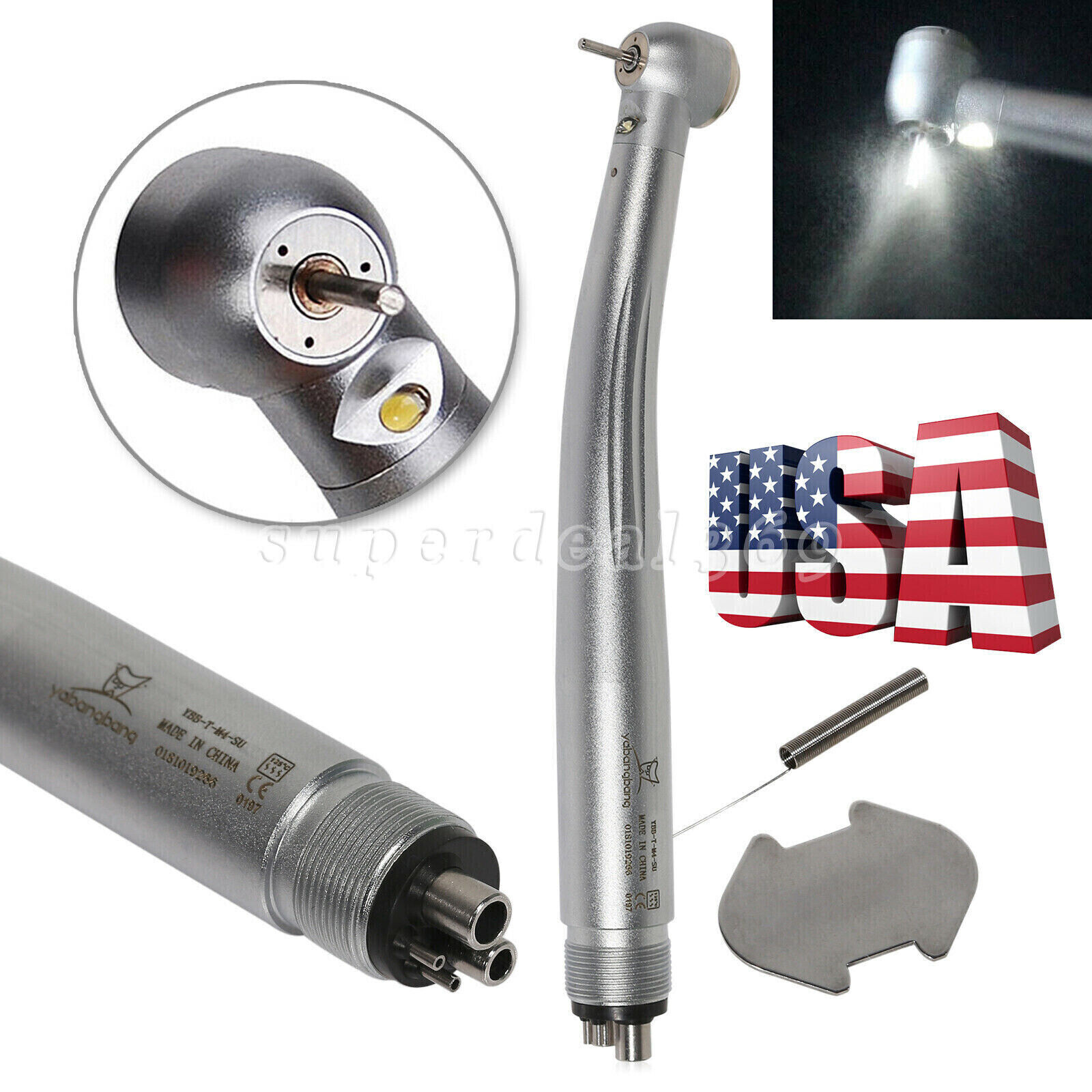 NEW Dental High Speed Push Button Handpiece 4Hole/6Hole Quick Coupler