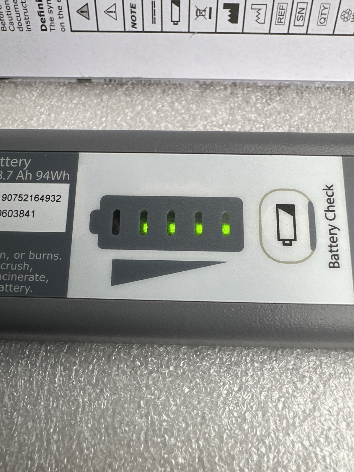 Vyaire LTV Ventilator Removable Battery, LTV2, REF # 26618-001