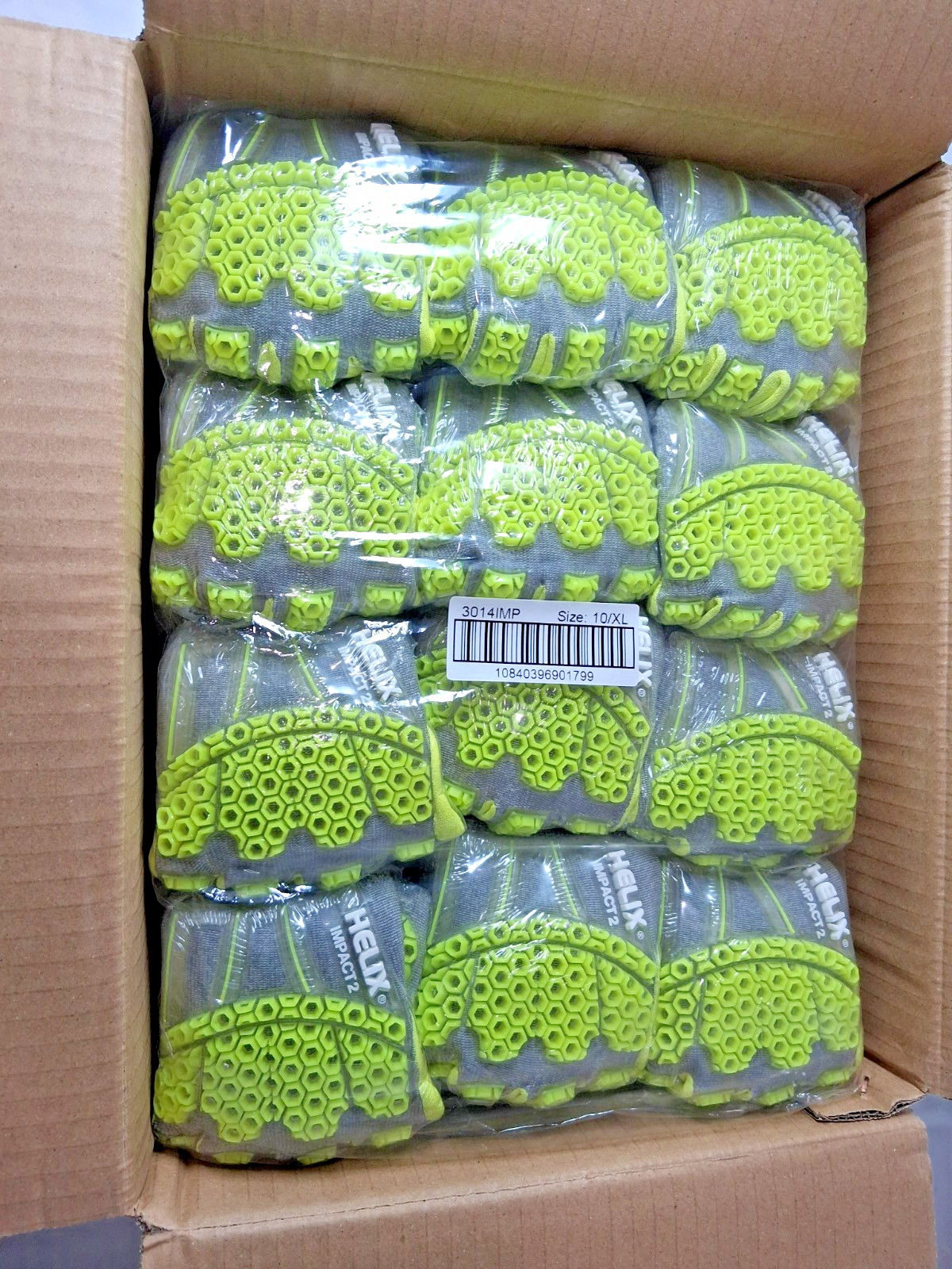 HexArmor Cut & Puncture & Impact-Resistant Gloves 12PK Size Xl 3014IMP-X