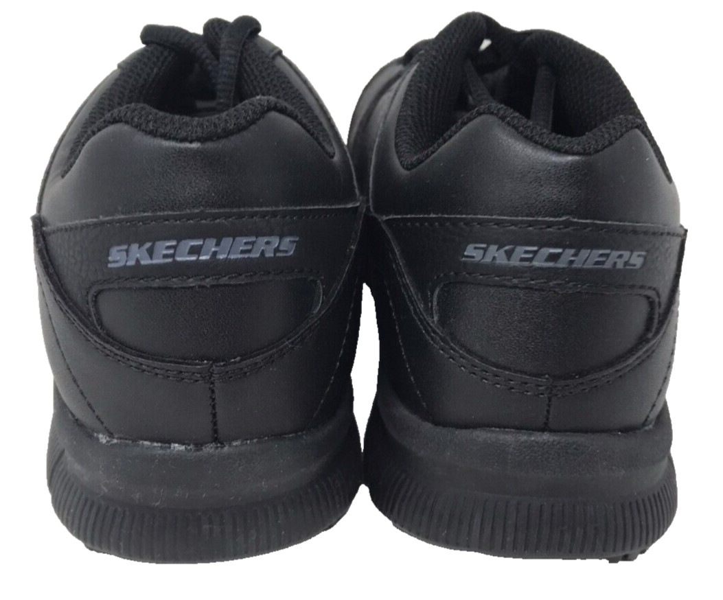 Skechers Women’s Work Nampa Wyola Lace Up Slip Resistant Shoes Blk Size:10 120Y