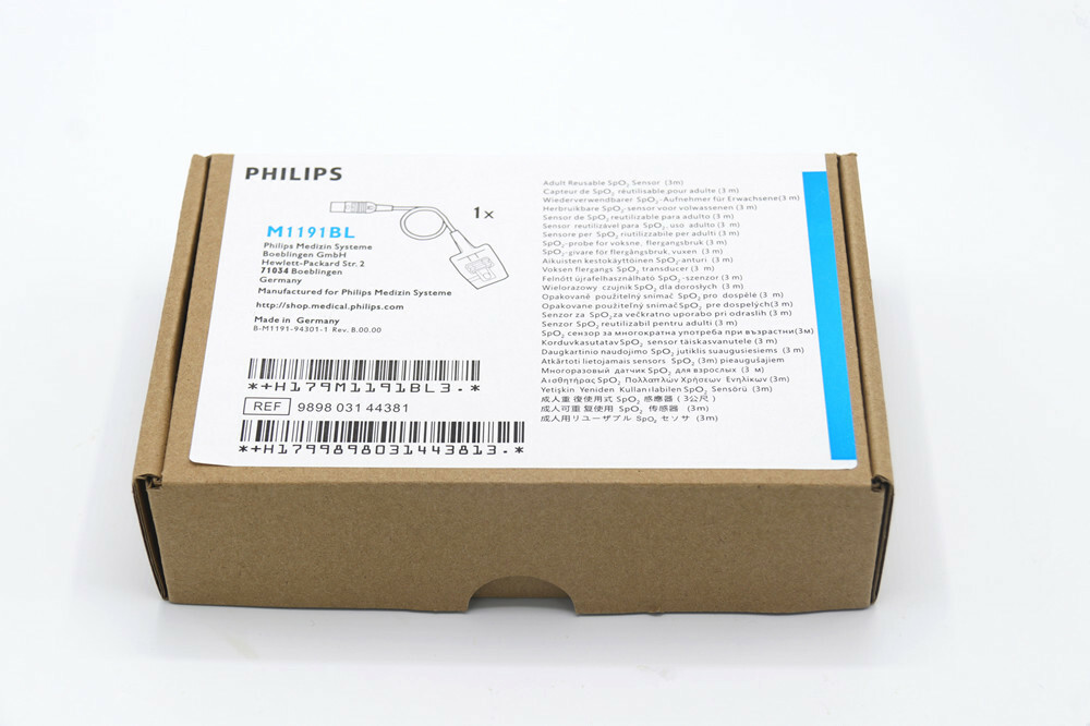 Philips M1191BL Adult Soft SpO2 Sensor Original w/ Packing – Same Day Shipping