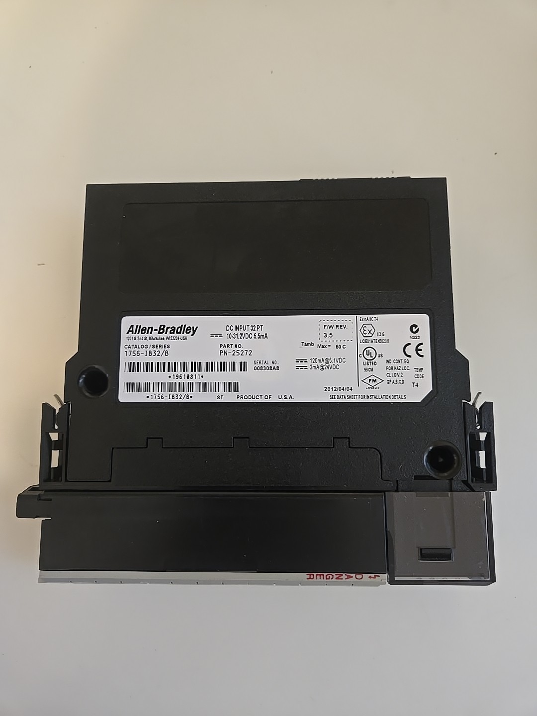 Allen Bradley 1756-IB32 Series B ControlLogix 32 Point Input Module