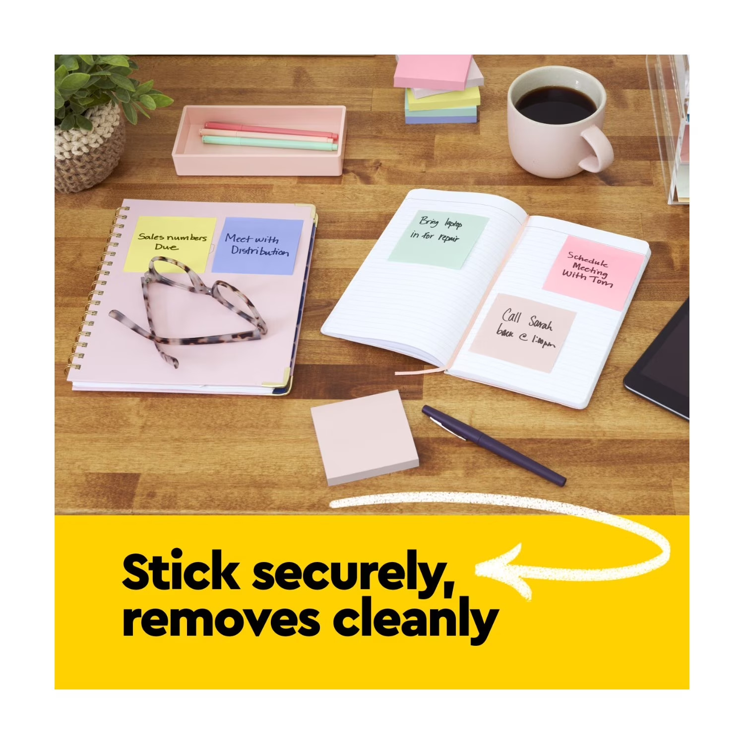 Post-It Notes Value Pack 1.5 in x 2 in Canary Yellow 100 Sheets/Pad 24 Pads 2400