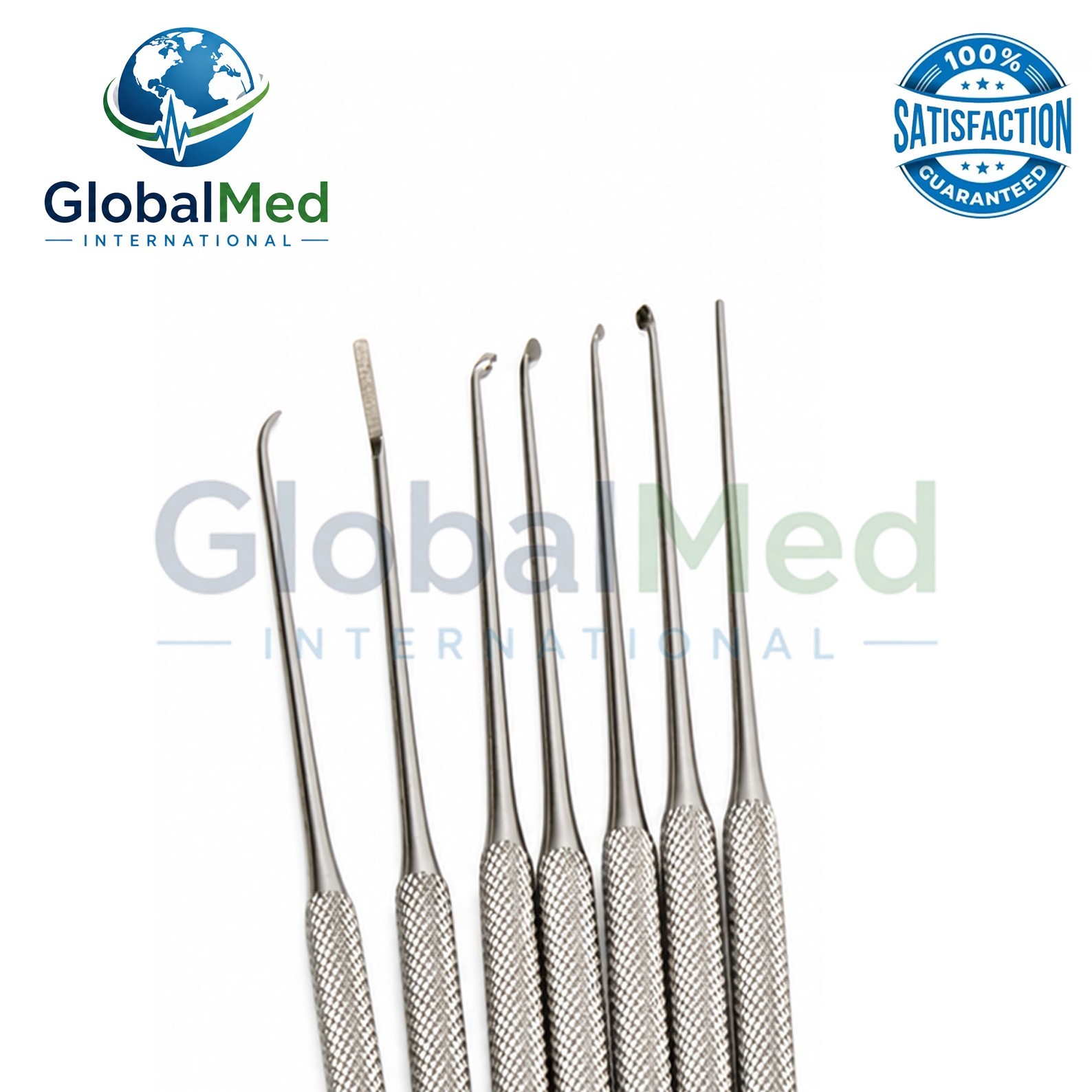 Rhoton Micro Dissector Set 19 PCs – Premium Neurosurgery Instruments + Free Box