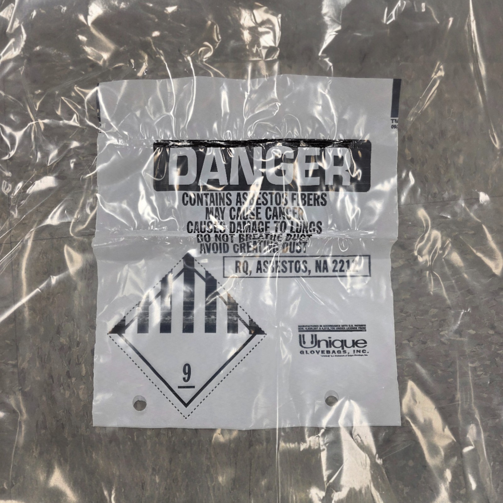 Horizontal Single Glove Bags 60″ x 60″ Clear 6 Mil Polyethylene 20/Case