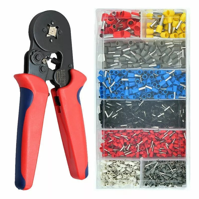 1200PCS Cable Wire Cord Pin End Bootlace Ferrule Terminals Crimp Connectors Kit