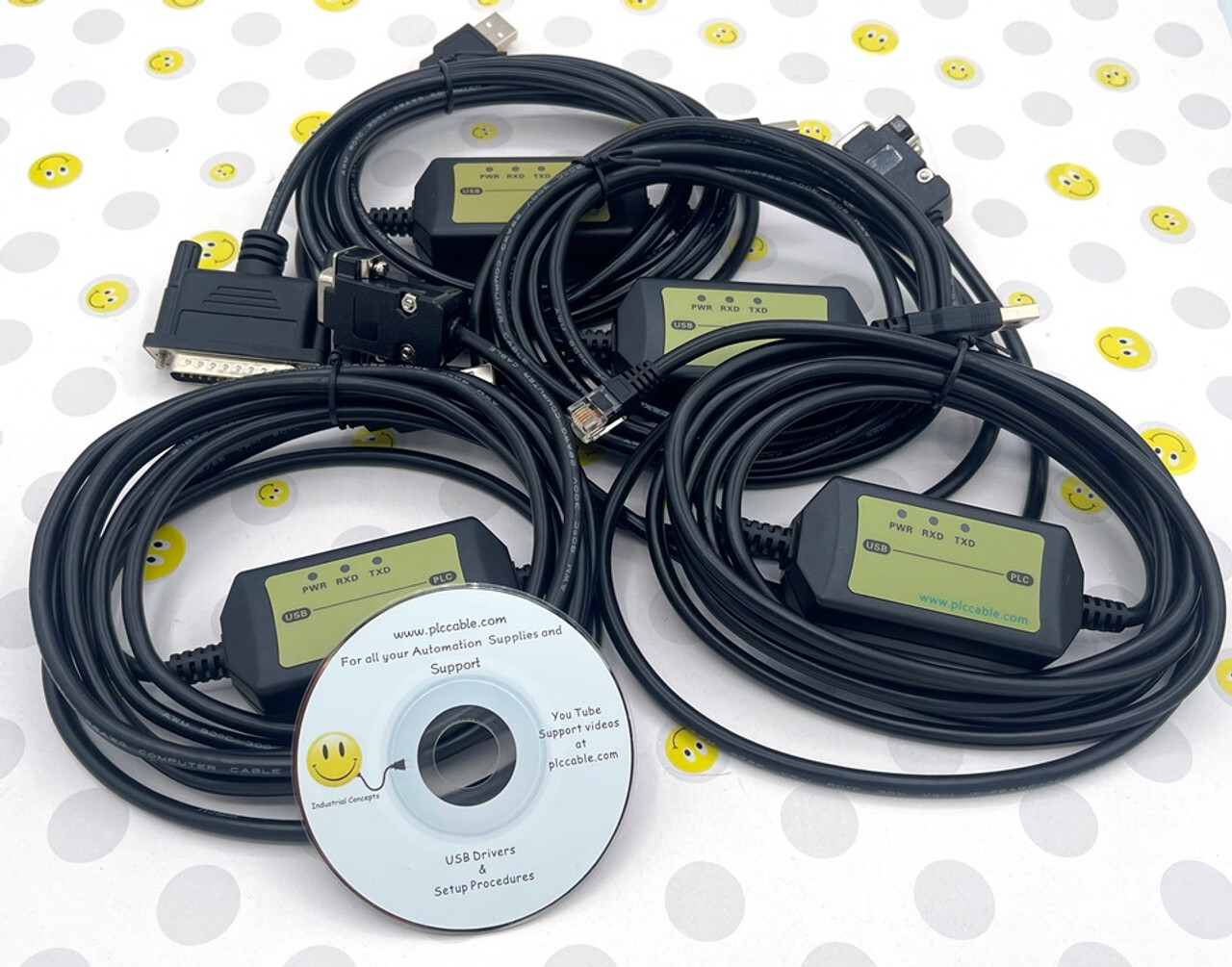 PLC Cable Inc Automation Direct USB D2-DSCBL -1 D3-DSCBL-2 EZ-PGMCBL D2-DSCBL-1