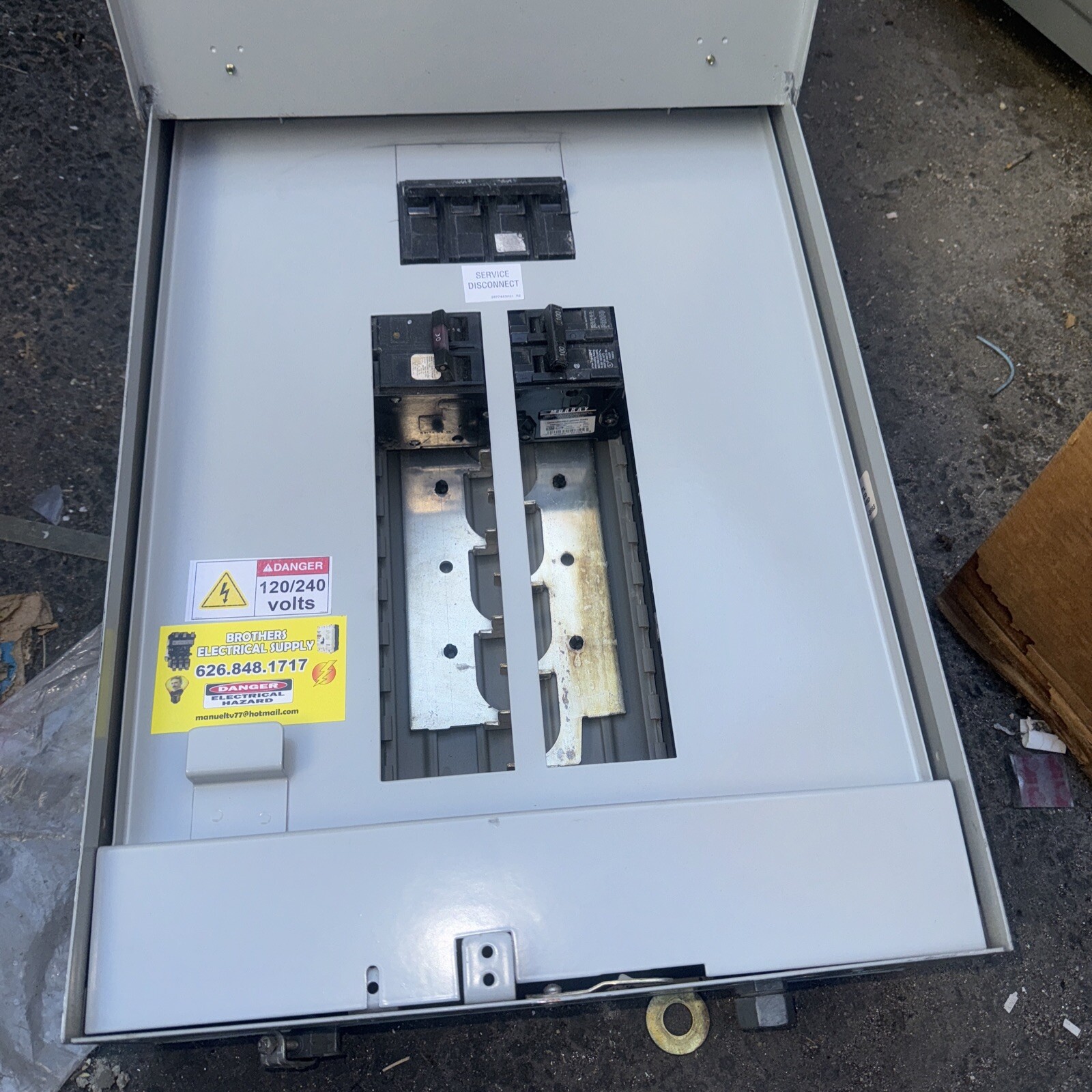 MURRAY JA220CS DEAD FRONT COVER 200A 120/240V 1PH 20SPC LONG 19 3/8 WIDE 13 7/8.