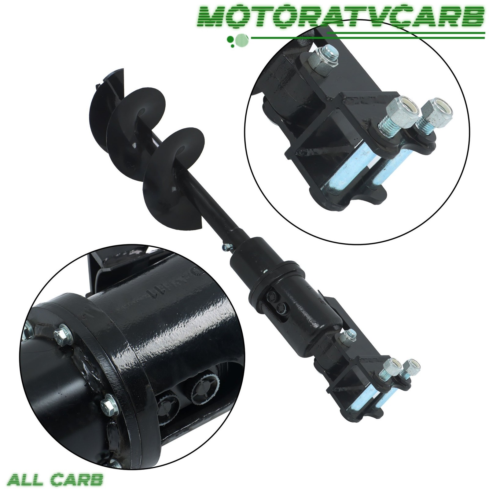 ALL-CARB 300mm Diameter Auger Drill For 1Ton-1.5Tons Mini Excavator Small Digger