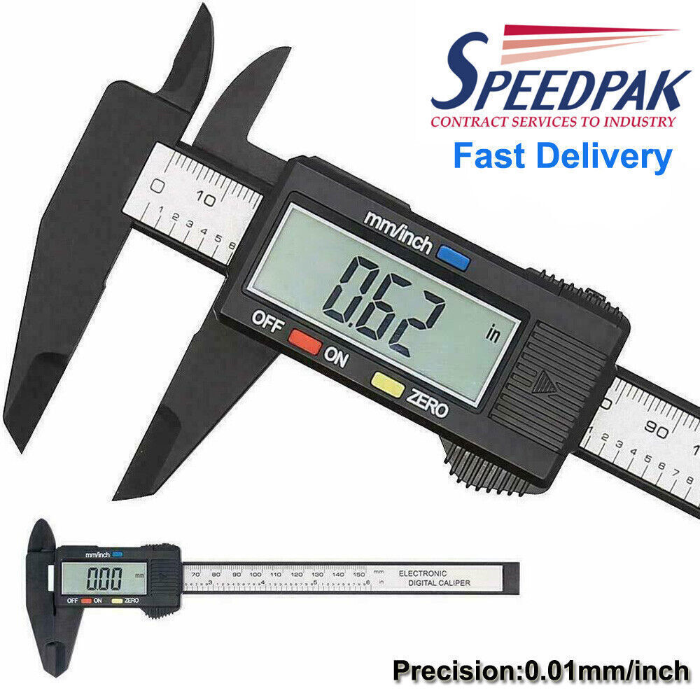 6» LCD Digital Vernier Caliper Micrometer Measure Tool Gauge Ruler 150mm