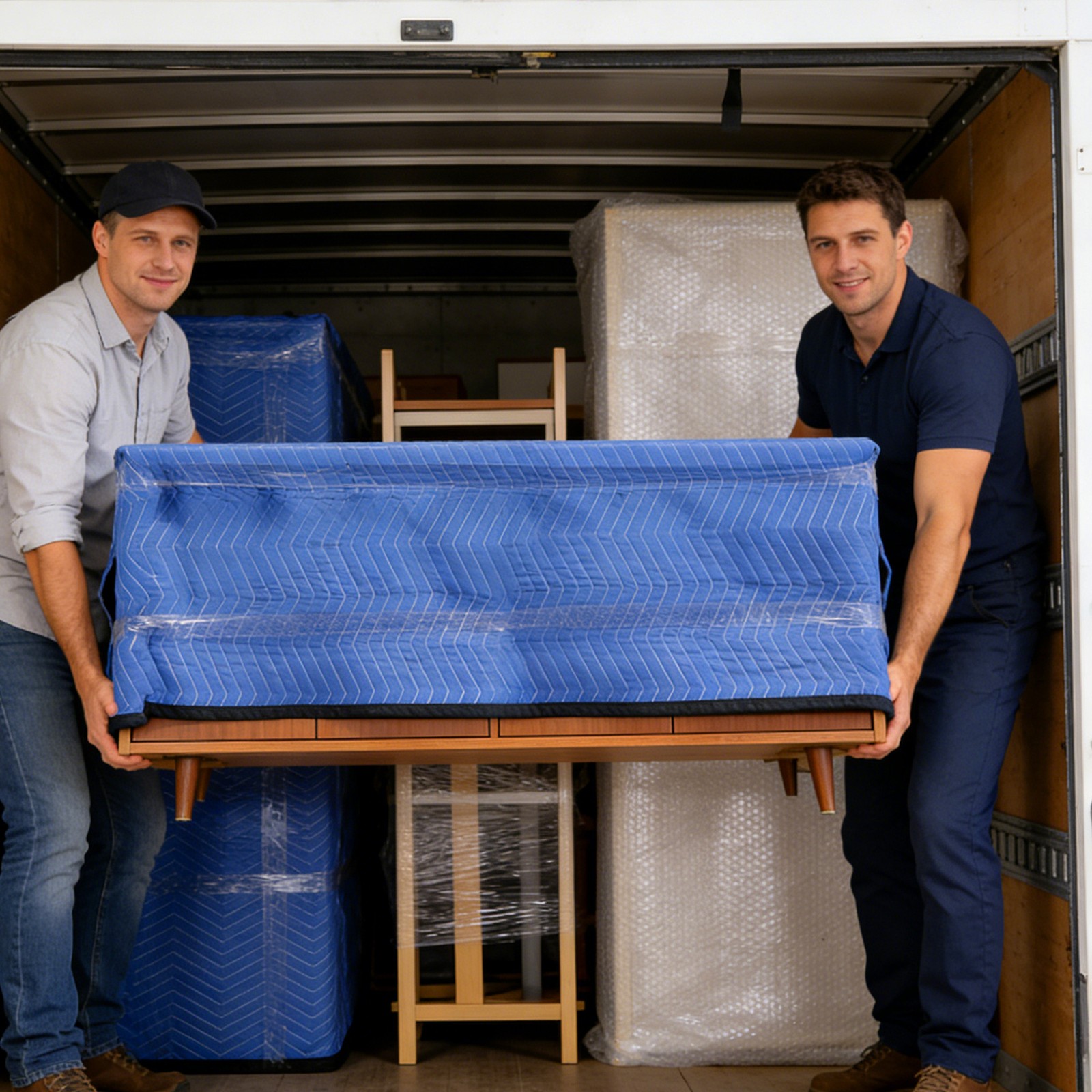 12 Heavy Duty Moving Packing Blankets Ultra Thick Pro 72″x80″ Furniture Pad Blue