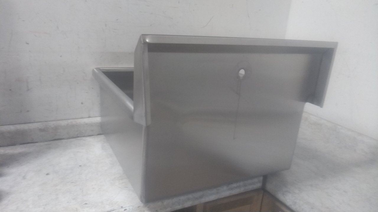 Sani-Lav U24242 24 In Bowl Length/Width 2 GPM Stainless Steel Utility Sink