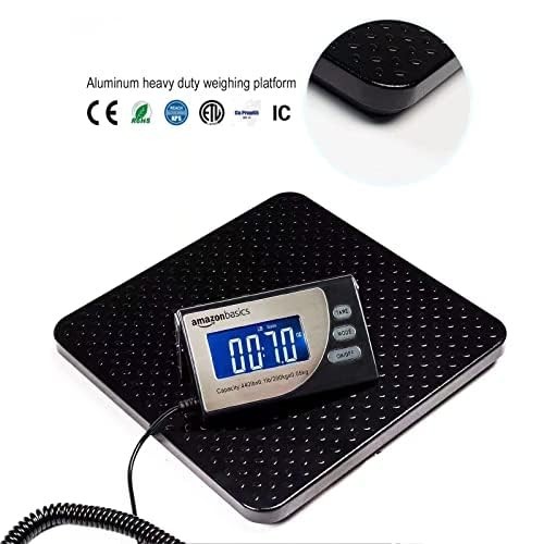 Digital Shipping Postal Scale – Heavy Duty 660 lb Capacity, Tare Function, Porta