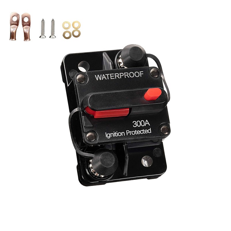 Waterproof Car Circuit Breaker Fuse Reset 30-300 Amp 12V-48V DC Car Boat Auto